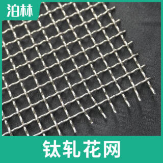 纯钛轧花网|钛编织网|TA1方孔编织网|钛过滤网